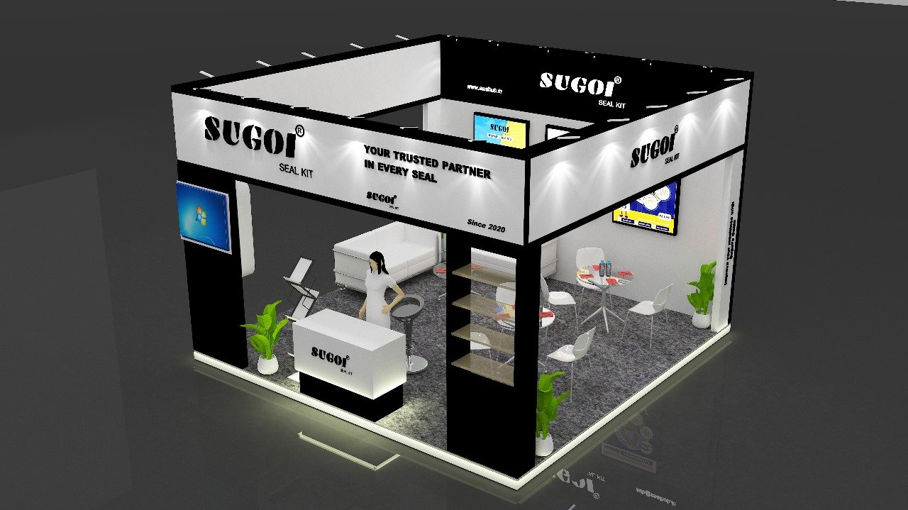 Custom fabricated stall with meeting pod